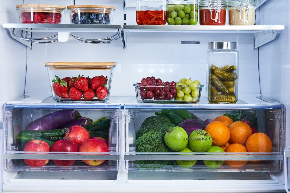 How long can you store fruits and vegetables in your refrigerator?