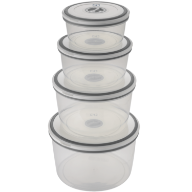 4x BPA-free plastic food containers