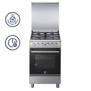 50cm UltimateTaste 300 cooking range with 4 gas burners and 62L electric oven&#160;