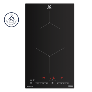 30cm UltimateTaste 300 built-in induction hob with 2 cooking zones